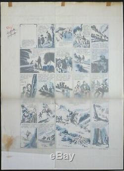Planche originale de CAPITAINE TORNADE de Claude-Henri JUILLARD pour ZORRO 1955