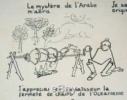 Planche originale de Paul JAMIN dit JAM Collaborateur de HERGÉ Tintin vers 1930