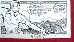 Planche originale de REDING dessin original BD journal Tintin pour JARI