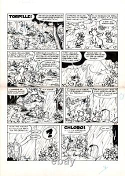 Planche originale de Walli Chlorophylle (Tome 14) Le combat des mages