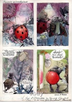 Planche originale dédicacée de René Hausman
