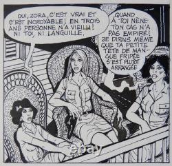 Planche originale dessin de Georges PICHARD Borneo Joe Dargaud 1983