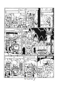 Planche originale du tome 16 de la bande dessinée du Donjon de Naheulbeuk