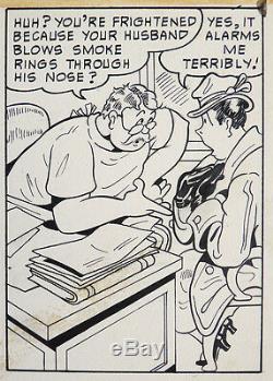 Planche originale publiée dans YOUNG EAGLE chez FAWCETT Comics vers 1940