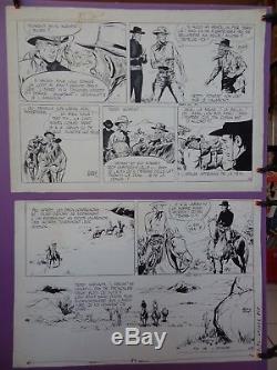 Planche originale signées de Teddy Ted dessinées par Gérald Forton en 1971