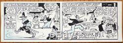 Planche originale strip Terry Thomas par Terry WAKEFIELD pour Film-Fun en 1958