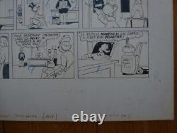 Planches Dessin Original Bromure Le Fantôme du Capitaine Nick 1978 Picsou Disney