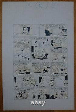 Planches Dessin Original Bromure Le Fantôme du Capitaine Nick 1978 Picsou Disney