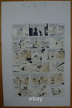 Planches Dessin Original Bromure Le Fantôme du Capitaine Nick 1978 Picsou Disney