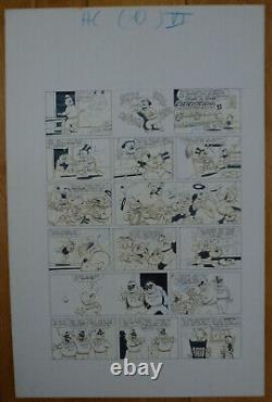 Planches Dessin Original Bromure Le Fantôme du Capitaine Nick 1978 Picsou Disney