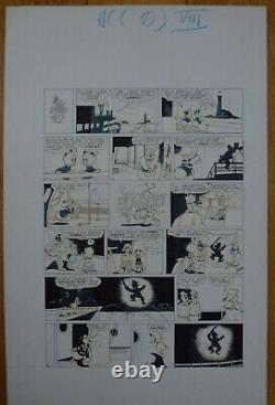 Planches Dessin Original Bromure Le Fantôme du Capitaine Nick 1978 Picsou Disney