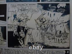 Planches Dessin Original Bromure Le Fantôme du Capitaine Nick 1978 Picsou Disney