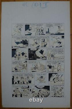 Planches Dessin Original Bromure Le Fantôme du Capitaine Nick 1978 Picsou Disney