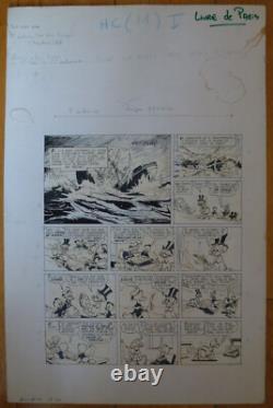 Planches Dessin Original Bromure Oncle Picsou et les Oies d'Or 1978 Barks Disney