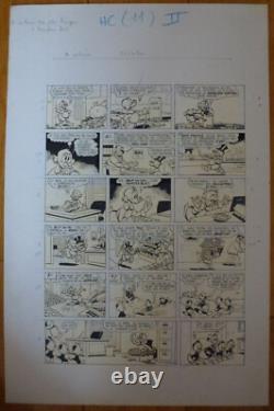 Planches Dessin Original Bromure Oncle Picsou et les Oies d'Or 1978 Barks Disney