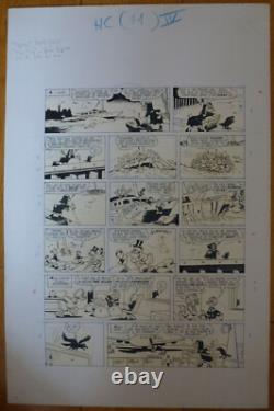 Planches Dessin Original Bromure Oncle Picsou et les Oies d'Or 1978 Barks Disney