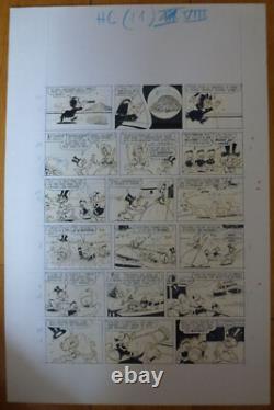 Planches Dessin Original Bromure Oncle Picsou et les Oies d'Or 1978 Barks Disney