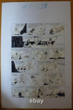 Planches Dessin Original Bromure Oncle Picsou et les Oies d'Or 1978 Barks Disney