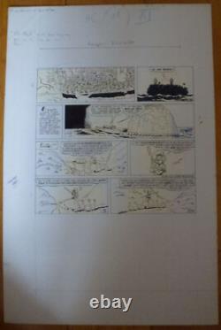 Planches Dessin Original Bromure Oncle Picsou et les Oies d'Or 1978 Barks Disney