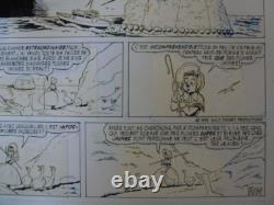 Planches Dessin Original Bromure Oncle Picsou et les Oies d'Or 1978 Barks Disney