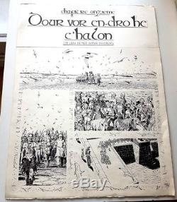 Rare Claude Auclair Superbe Planche Originale N° 136 Pour L'album Bran Ruz