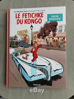 Schwartz Spirou & Fantasio Ed Bruxelloise Ttbe Fetischke Du Kongo + Dédicace