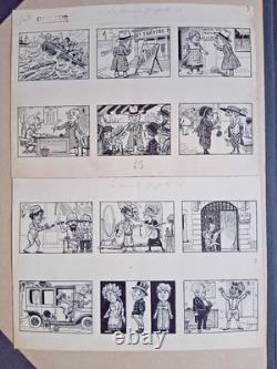 Série de 2 planches de BD signée Luc LEGUEY. La journée jugeote