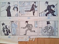 Série de 2 planches de BD signée MAURICE MOTHET. Mariage