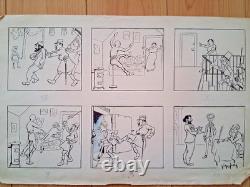 Série de deux planches de BD signée GEORGE EDWARD. Pictor et Mélo