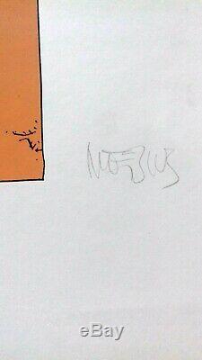 Sérigraphie signée rarissime Superman par Moebius 1984