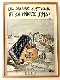 Tableau/ Planche Humour /sarcastique Artiste Dessinateur Jean Marc Reiser