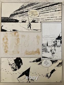 Très Belle Planche Dessin Original 1978 Pierre De Winninger La Pyramide Oubliée
