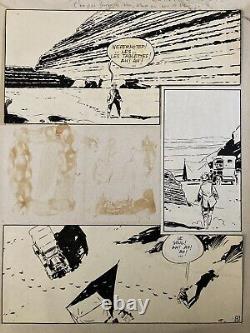 Très Belle Planche Dessin Original 1978 Pierre De Winninger La Pyramide Oubliée