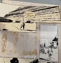 Très Belle Planche Dessin Original 1978 Pierre De Winninger La Pyramide Oubliée