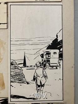 Très Belle Planche Dessin Original 1978 Pierre De Winninger La Pyramide Oubliée