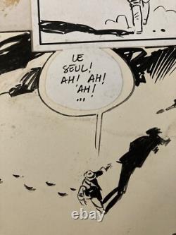 Très Belle Planche Dessin Original 1978 Pierre De Winninger La Pyramide Oubliée