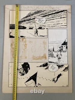 Très Belle Planche Dessin Original 1978 Pierre De Winninger La Pyramide Oubliée