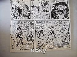 Tres belle Planche Originale King Conan John Buscema 1981 issue 8 marvel