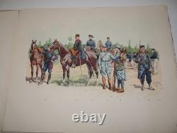 UNIFORMES MILITAIRES 1914-1916 Planches par Charles BRUN AVEC DESSIN ORIGINAL