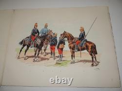 UNIFORMES MILITAIRES 1914-1916 Planches par Charles BRUN AVEC DESSIN ORIGINAL