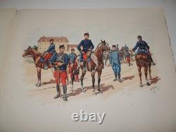 UNIFORMES MILITAIRES 1914-1916 Planches par Charles BRUN AVEC DESSIN ORIGINAL
