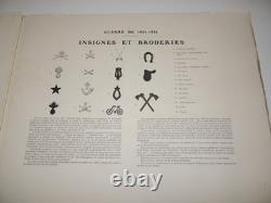 UNIFORMES MILITAIRES 1914-1916 Planches par Charles BRUN AVEC DESSIN ORIGINAL