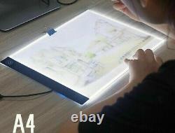 Ultra Mince A4 DEL Light Pad Artist Box Table Tracing planche à dessin peinture