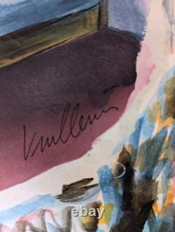 VUILLEMIN Dessin Original Couleur Signé + Planche BD au Verso L'Écho Rare