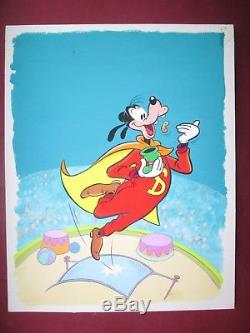 Walt Disney Gouache Originale Couverture Journal De Mickey N° 1547 Tbe