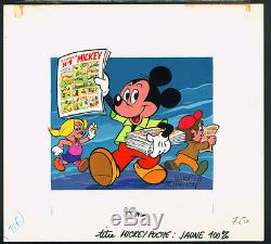 Walt Disney studio, Couverture gouache original du Mickey POCHE n°126