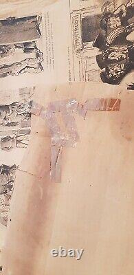 XIXe Lot 19 PLANCHES d'IMPRIMERIE E PLON Dessin Daumier Grévin Randon Caricature